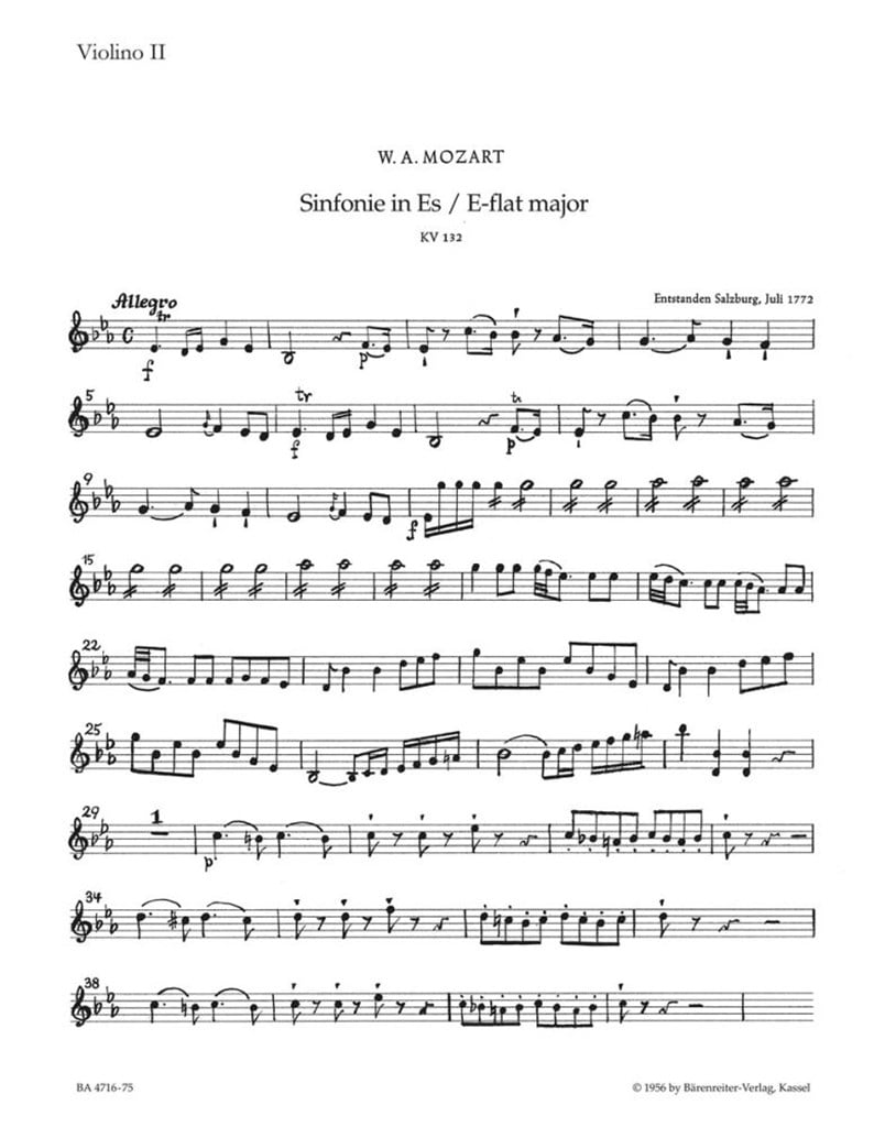 Symphony in Eb Major No. 19